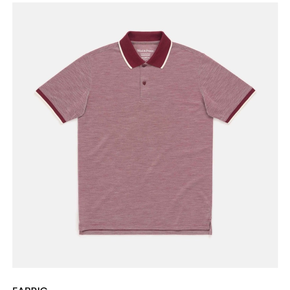 Wool & Prince wool polo shirt size L
